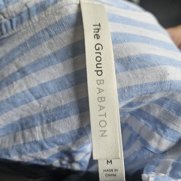 The Group Babaton Adara Linen Blouse Size M - Picture 8 of 10